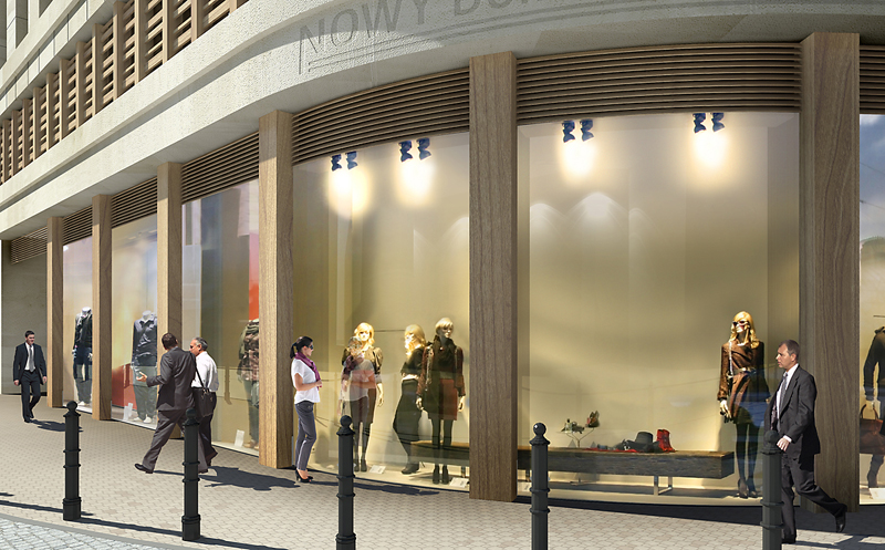 nowy dom towarowy inwestycja budowlana w samym centrum Warszawy