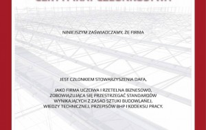 Zaufaj jakości!  Postaw na firmy z certyfikatem DAFA!